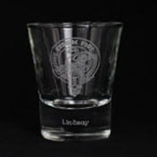 Glasses, Dram, Clan Crest, Engraved, Clan Lindsay